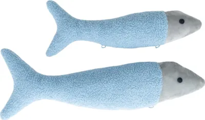 Obrázok produktu pre Crochetts Set aus 2 Fisch-Kuscheltieren aus weichem Stoff 4015