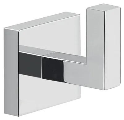 Kleiderhaken aus Messing, chrom, 1 Stück, Wandmontage