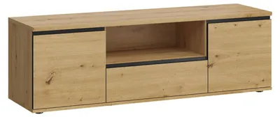 Produktbild von Lowboard Naxos TV-Unterschrank 141x40x46cm artisan eiche schwarz matt