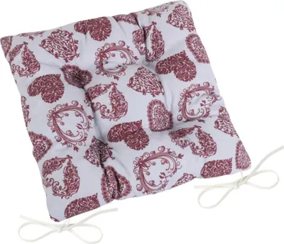 Obrázek produktu pro Sedák prošívaný 40x40 cm krajkové srdce