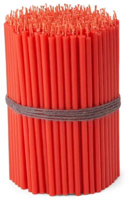 Altarkerzen rot, 100 Stück, 16 cm, 400 g, rituelle Kerzen