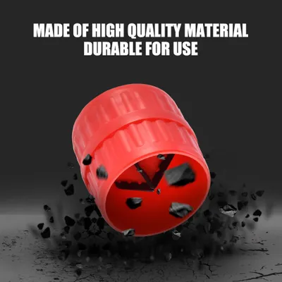 Image de Outil manuel simple pour chanfreiner les tubes rigides en acrylique, avec système de refroidissement par eau pour ordinateur, couleur rouge