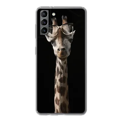 Produktbild von MuchoWow® Handyhülle Schutzhülle Hülle für Samsung Galaxy S21 Plus Giraffe - Schutzbrille - Schwarz Silikon Softcase Handy Hülle - Handy-Tasche