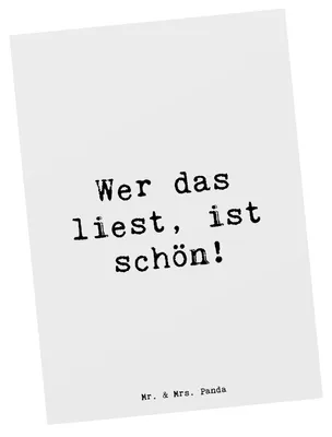 Produktbild von Mr. & Mrs. Panda Postkarte Spruch Freude Schön - Weiß - Geschenk, Ansichtskarten, Zitat, Magie der Worte, Fotokarte, Motivation, Gefühl, Grußkarte, Einzigartigkeit, ist