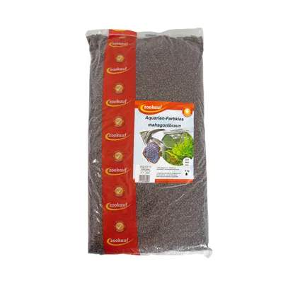 Produktbild von zookauf Aquarien - Farbkies mahagoni braun 2 - 4 mm 5 kg