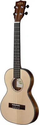 Imagen del producto de Silecomplaza, ukelele tenor de viaje con tapa de abeto y cuerpo de caoba, incluye funda de transporte