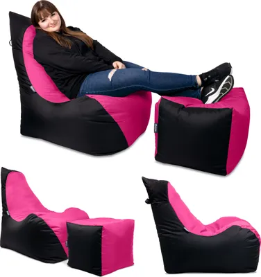 Produktbild von BuBiBag Flashbag Lounge Sessel Sitzkissen 75Tx60Bx85H cm Rosa