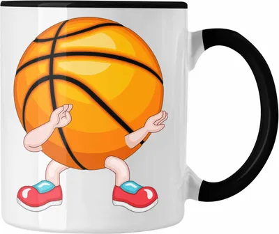 Produktbild von Trendation - Lustige Basketball Tasse Geschenk für Basketball Spieler Coach Trainer (Schwarz)