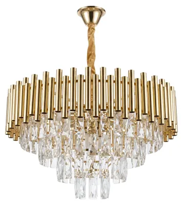 Zdjęcie produktu dla Toolight Lampa Wisząca Z Kryształami Swe103-cp Złota