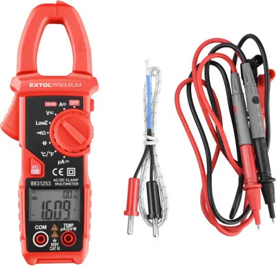 Produktbild von Extol Premium 8831253 Multimetr cyfrowy, cęgowy, prąd i napięcie AC/DC, True RMS, LowZ, automatyczny wybór zakresu