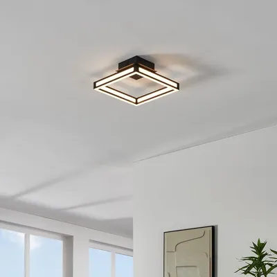 Zdjęcie produktu dla Eglo 99787 ALTAFLOR LED lampa sufitowa 4-krotna 4x2,8W 315x315mm czarny biały ciepły biały