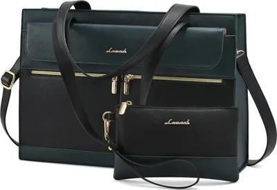 Obrázek produktu pro LOVEVOOK Laptop kabelka dámy 15,6 palcePolyuretankůže Crossbody Tote Bag