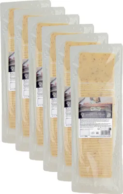 Produktbild von Food-United CHEDDAR Cheese 6x 980g in Scheiben Großpackung mit karamellisierten Zwiebeln Cheddarkäse von WYKE-FARMS der englische Hartkäse passt zu für Burger Sandwiches Raclette Pizza Salate Saucen Aufläufe Dips