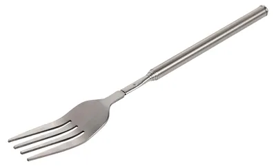 Teleskop-Dinergabel aus Edelstahl, 22–64 cm, für BBQ & Dessert
