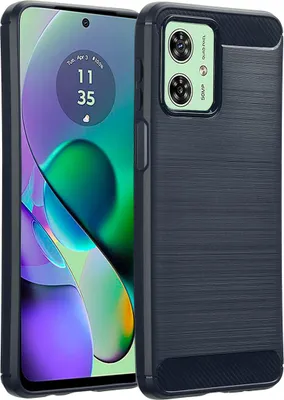 Zdjęcie produktu dla imoshion Brushed Backcover dla Motorola Moto G54 - ciemnoniebieski