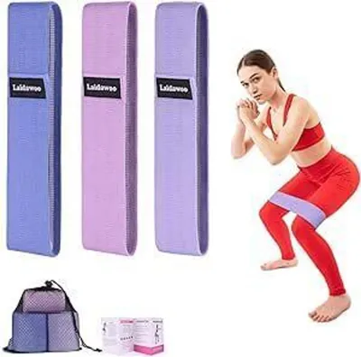 Produktbild von Fitnessbänder, Resistance Bands Widerstandsbänder Gymnastikband für Muskelaufbau, Pilates, Yoga (3 Stück) - FITSTRAPS