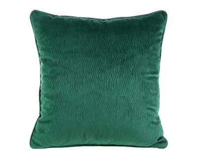 Produktbild von Dekorativer Kissenbezug Sofakissen LILI dunkelgrün 40x40