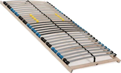 Obrázok produktu pre Lamelový rám 140x200 cm - 28 lamiel 7-zónový lamelový rám Nosnosť cca 140 kg brezová preglejka Samomontáž Vyrobené v Nemecku