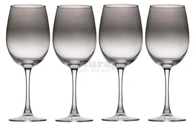 Immagine prodotto di bicchiere da vino alpina 4 pezzi 360 ml trasparente con effetto fumo