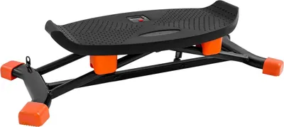 Zdjęcie produktu dla Mini stepper – stepper z taśmami oporowymi – trening w domu i ćwiczenia równowagi – do 120 kg – 77 x 32 x 17 cm – czarny