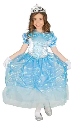 Produktbild von blaues Prinzessin Kostüm für Mädchen, Größe:110/116