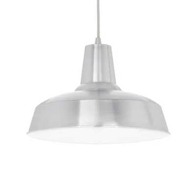 Obrázok produktu pre Sospensione Industrial-Minimal Moby Metallo Cromo 1 Luce E27