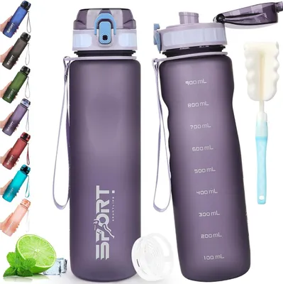 Produktbild von AOPREL Trinkflasche 1L Sport - Wasserflasche Auslaufsicher BPA Frei für Outdoor, Schule & Camping
