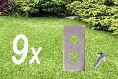 Obrázek produktu pro 9 kusů nožů pro robotické sekačky Worx Landroid, Einhell, LandXcape