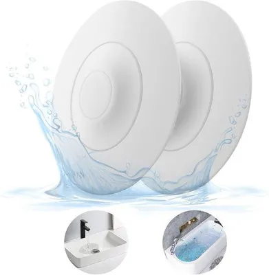 Produktbild von Famanu Badewannenstopfen Set von 2 - praktische Silikon-Abflussfilter für Badewannen und Waschbecken