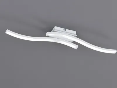 Produktbild von LED Deckenleuchte ROUTE 2 flammig Metall Weiß 56x9cm Neutralweiß