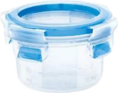 Produktbild von CLIP & CLOSE Frischhaltedose 0,15 Liter (transparent/blau, rund, Ø 9,2cm)