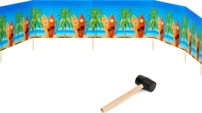 Produktbild von Garronda Strand Windschutz Sichtschutz 6m lang plus Gummihammer GAEX001