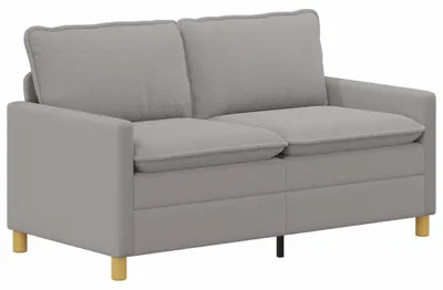 Produktbild von vidaXL Sofa Hellgrau 156 x 81 x 87,5 cm Stoff