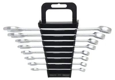 Immagine prodotto di KS TOOLS CLASSIC Ringmaulschlüssel-Satz, abgewinkelt, 8-tlg. 8-19mm (517.0048)