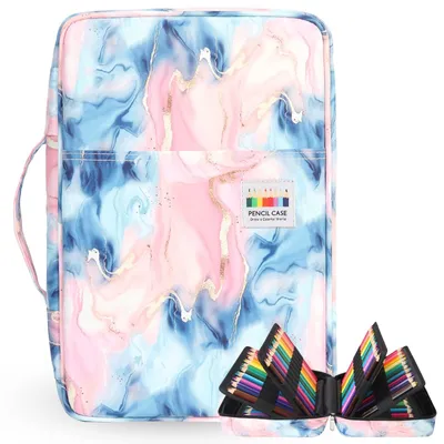 Imagen del producto de Elzusha - Estuche grande para lápices de colores con 100 compartimentos