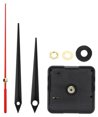 Quarz Uhrwerk Ersatzteile Kit 0,7 Zoll Wellenlänge Schwarz/Rot