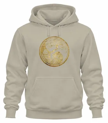 Imagen del producto de Sudadera con capucha, diseño de árbol de la vida, símbolos yin yang, nudos celtas, motivos vikingos, Valhalla, estilo natural, talla XXL