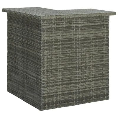 Produktbild von vidaXL 8-tlg. Gartenbar-Set mit Kissen Poly Rattan Grau