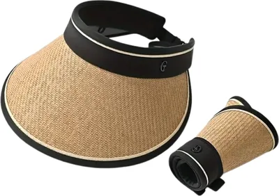 Produktbild von Sonnenschirm - Strohschirm - Mode - Sommer - Sonnenschutz - Kappe - Mit Schirm - Funktionell