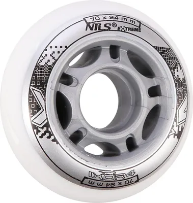 Obrázok produktu pre BielePolyuretánkolieska na korčule, 70x24mm, 82A, sada 4 ks