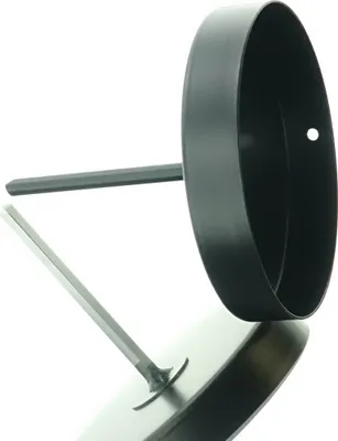 Produktbild von nature trends Kerzenhalter Schwarz mit Stiel Ø 8,1 cm - Metall