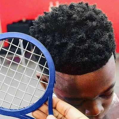 Haarbürste für Männer mit lockigem Haar - Twist Comb für Afro Styling - Set von 2 in Blau