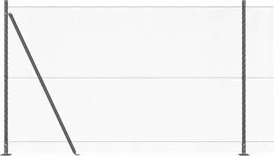 Image de Clôture hexagonale d'extérieur vidaXL avec base en béton, 10 x 1,5 m, grise, en filet