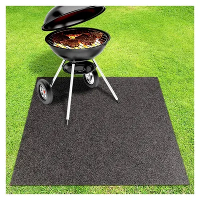 Produktbild von Grillmatte Bodenschutz - Grillteppich - feuerfeste Unterlage für Gasgrill oder Holzkohlegrill BBQ Bodenschutzmatte für Outdoor & Balkon 30 x 30 cm