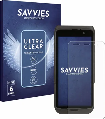 Produktbild von 6x Für Honeywell CT47 Schutzfolie Savvies Displayschutz Display Schutz Folie Klar Transparent