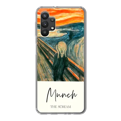 Produktbild von MuchoWow® Handyhülle Schutzhülle Hülle für Samsung Galaxy A32 5G Der Schrei - Edvard Munch - Alte Meister Silikon Softcase Handy Hülle - Softcase