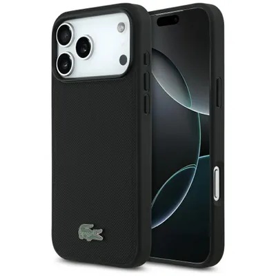 Produktbild von Lacoste Hülle iPhone 18 Pro Max MagSafe Petit Pique Hülle schwarz Logo