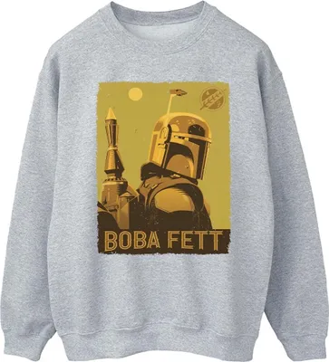 Produktbild von Star Wars - "The Book Of Boba Fett Planetary Stare" Sweatshirt für Herren BI44017 (M) (Weiß)