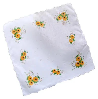 Immagine prodotto di 12 fazzoletti da donna con motivo floreale - fazzoletti vintage in cotone, 30x30 cm