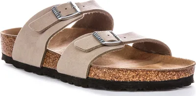 Produktbild von Birkenstock Sydney BS Zwei verstellbare Riemen Vegane Sandalen in Taupe – 5 UK - 38 EU - 7/7.5F US / Taupe